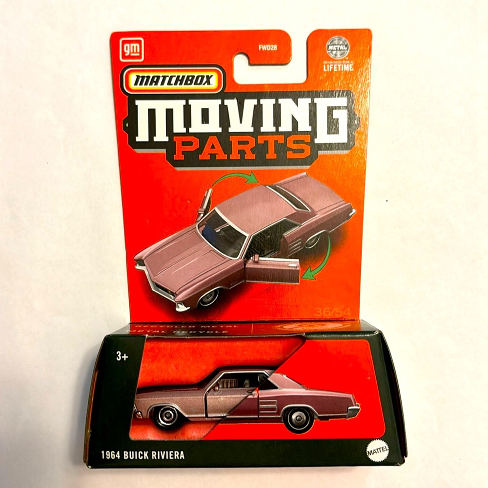 1964 Buick Riviera de Matchbox, Moving Parts, Carro de colección!